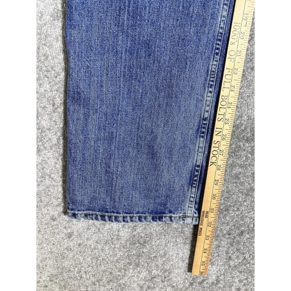 Vintage Old Navy Straight Leg Jeans Men Size 38x32 Blue Denim Cotton Pockets NWT